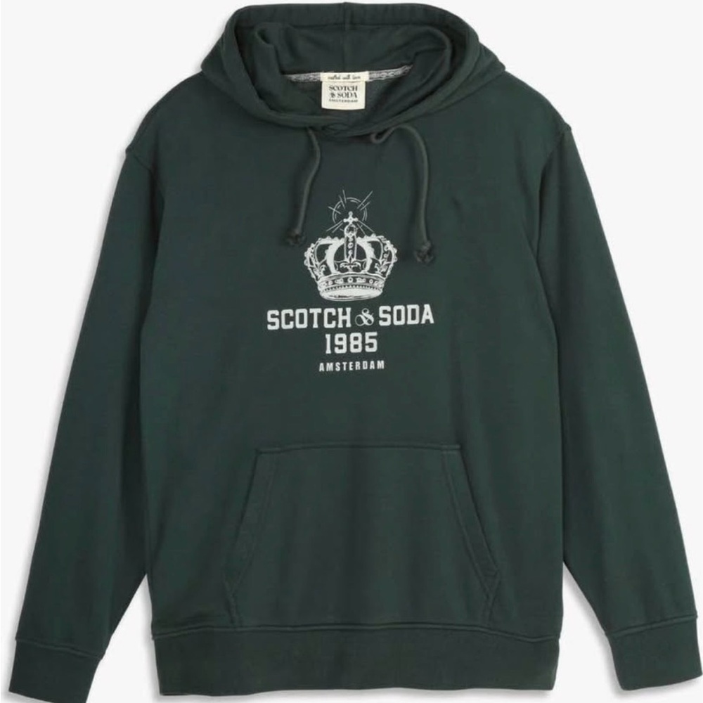 Scotch & Soda Forest Green Logo Hoodie